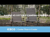 Iceco Ha1600 Adjustable Camping Chairs