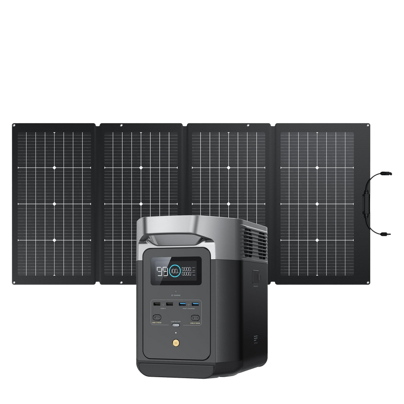EcoFlow DELTA 2 + Portable Solar Panel
