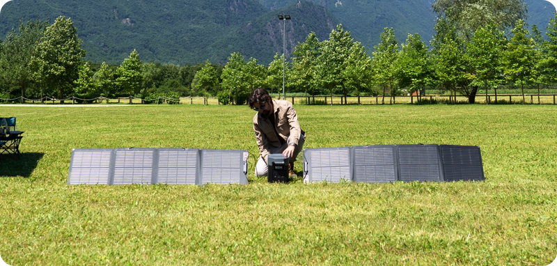 EcoFlow DELTA 2 + Portable Solar Panel